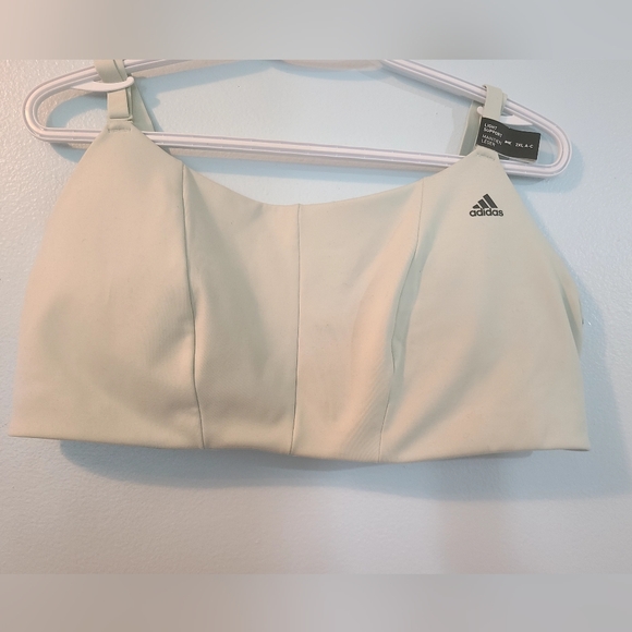 Adidas Aqua Padded Jersey Support Bra - Mint Green , Size 2X (A-C Cup) - Picture 6 of 11